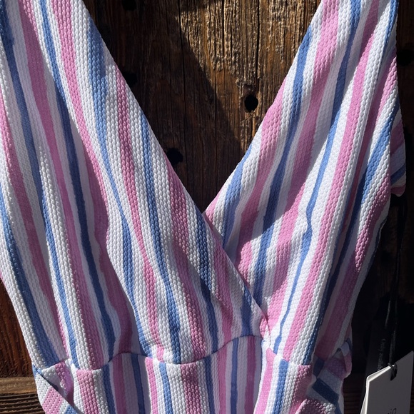 $195 NWT - ONIA Women's 'MICHELLE' Lavender ONE-PIECE SWIMSUIT - Small - Picture 5 of 7